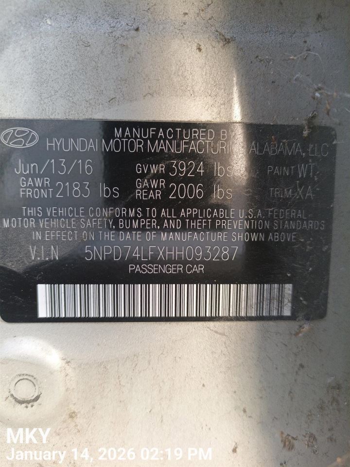 RIGHT FRONT WIPER ARM OEM 2020 HYUNDAI ELANTRA 98321F2000 - Image 5