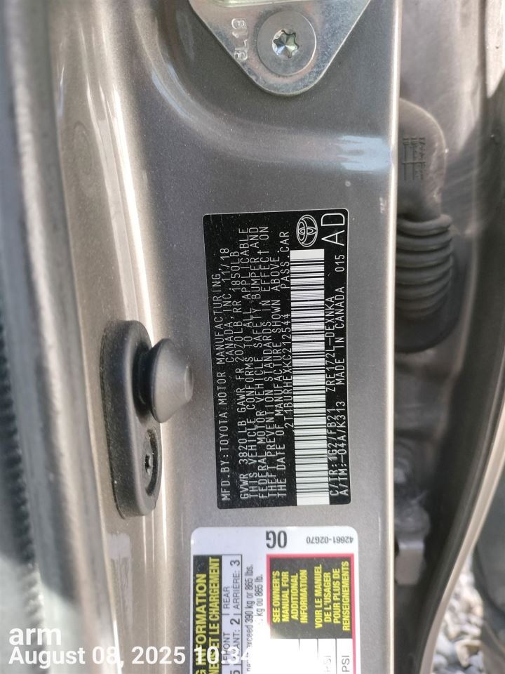 Benzeen WIRE HARNESS 821380Z891 2019 TOYOTA COROLLA - Image 1