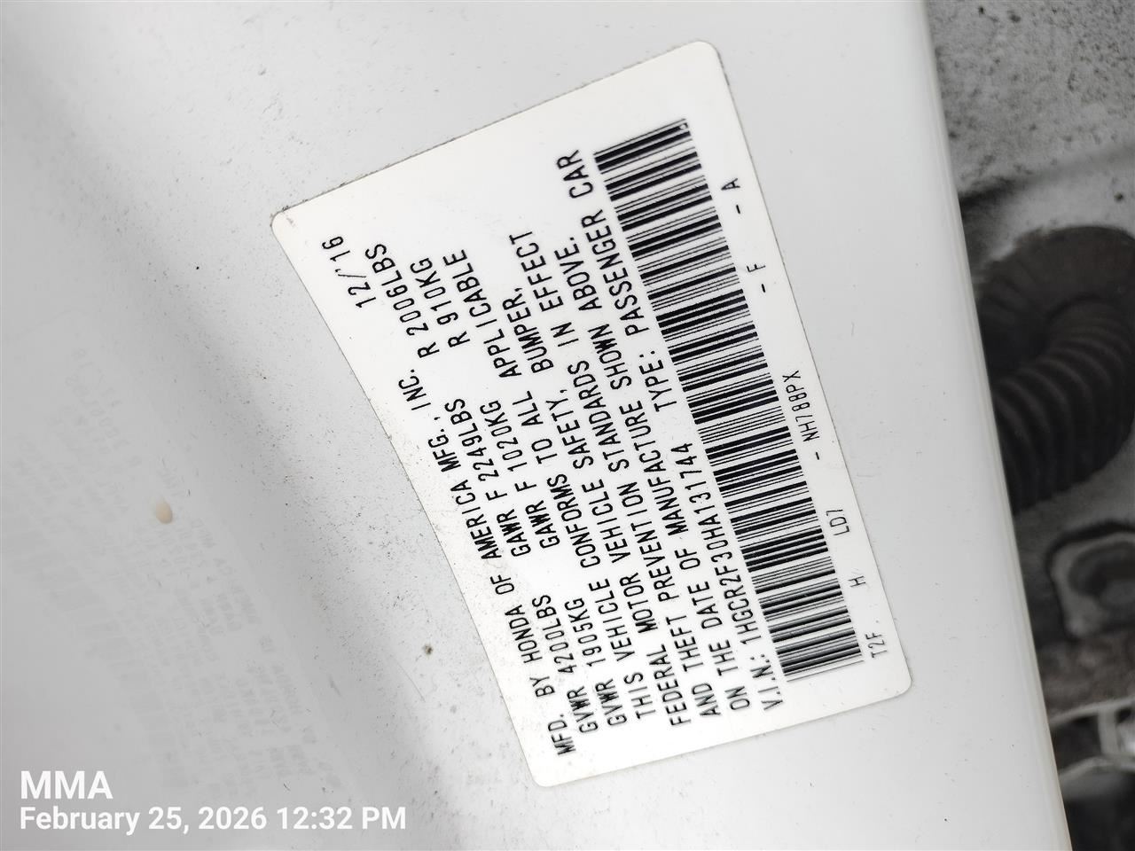 FRONT AC EVAPORATOR HOUSI OEM 2016 HONDA ACCORD 1YR WRNTY 79310T2FA01 - Image 2