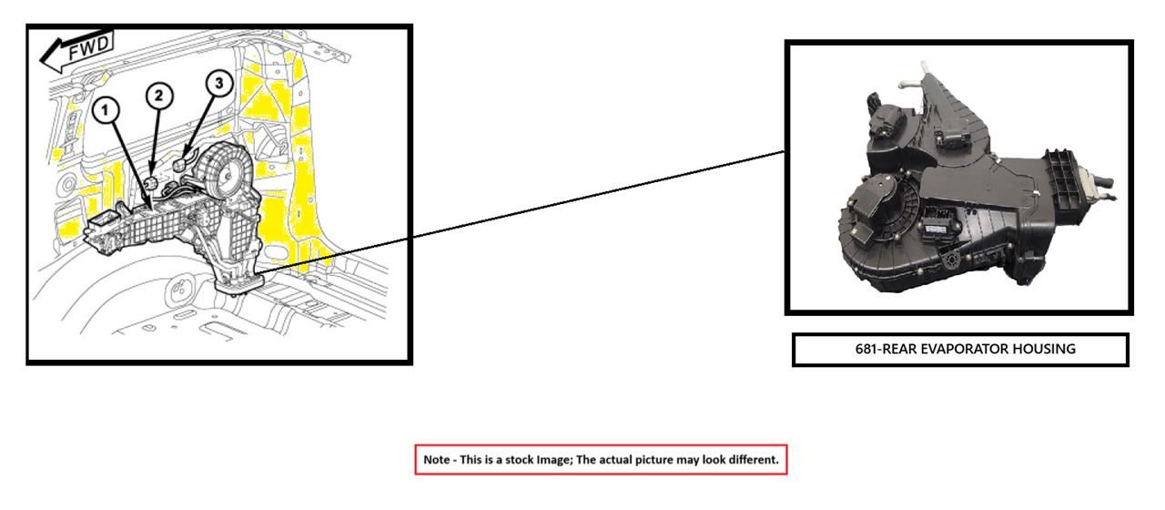 REAR AC EVAPORATOR HOUSI OEM 2022 HONDA CIVIC 1YR WRNTY - Image 1