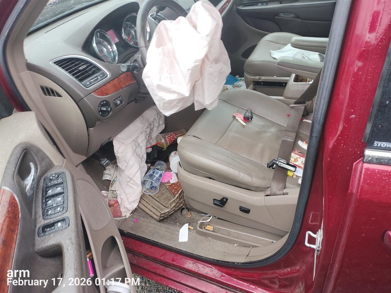 RIGHT BWN HEADREST OEM 2015 CHRYSLER TOWN COUN 1YK68HL5AA - Image 2