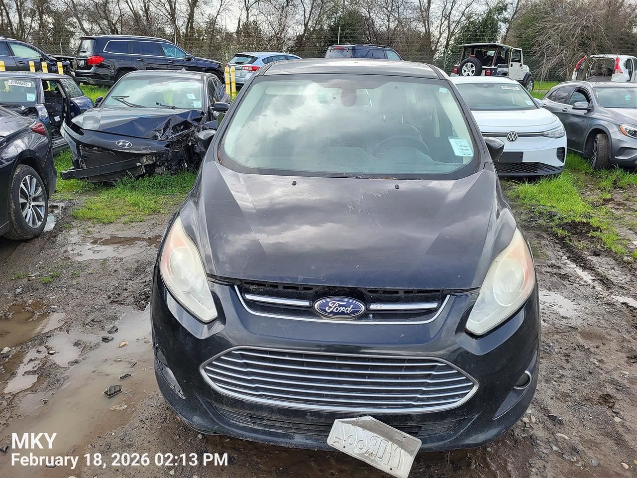 RIGHT BLK FRONT HEADREST OEM 2016 FORD C-MAX CJ5Z78611A08CD - Image 4