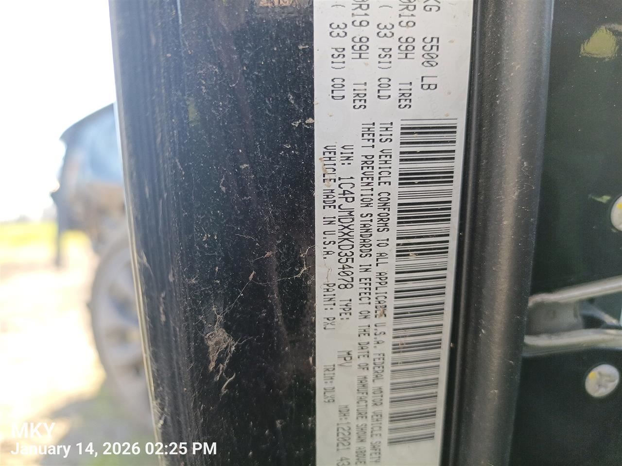 REAR WIPER ARM OEM 2016 JEEP CHEROKEE 68197110AA - Image 5