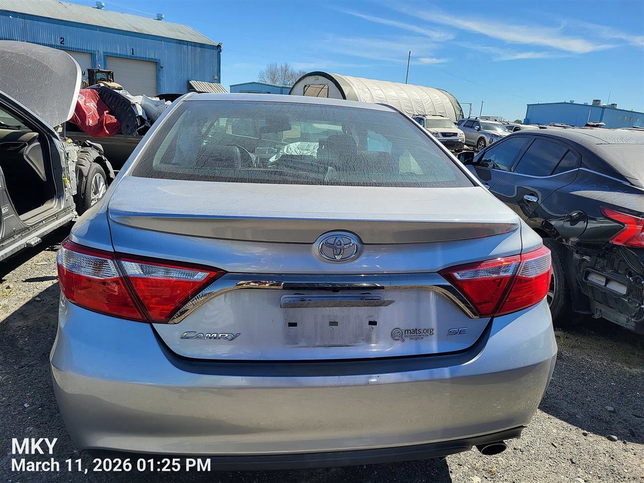 LEFT BLK FRONT HEADREST OEM 2017 TOYOTA CAMRY 7191006610C1 - Image 2