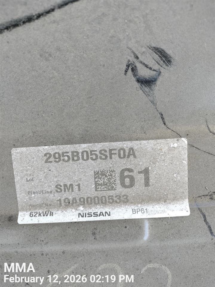 Battery Electric Vehicle 62 Kwh Lithium-ion Fits 19-22 LEAF 8655806 - Image 5