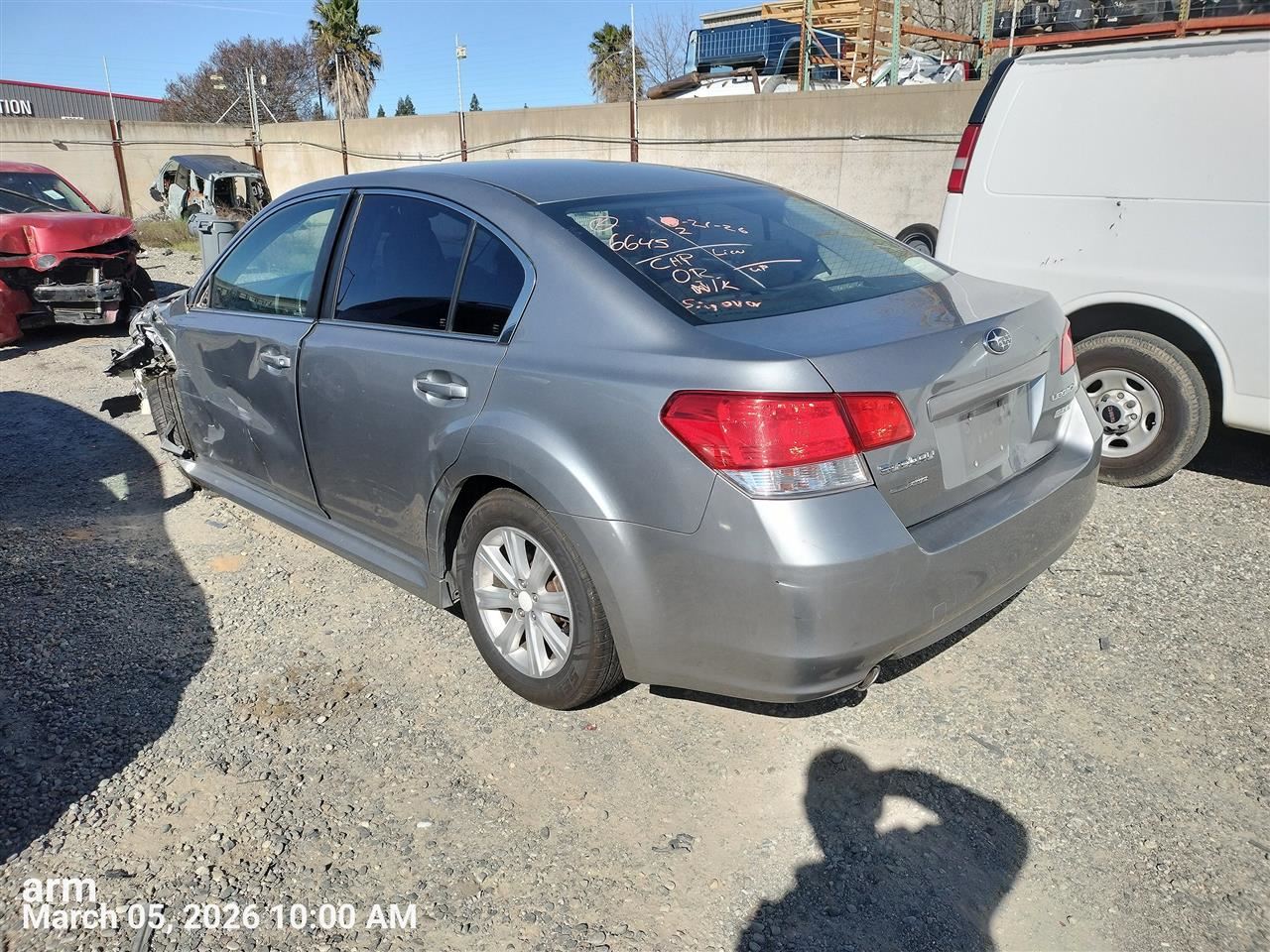 BLK REAR HEADREST OEM 2012 SUBARU LEGACY 64261AJ10AVH - Image 4