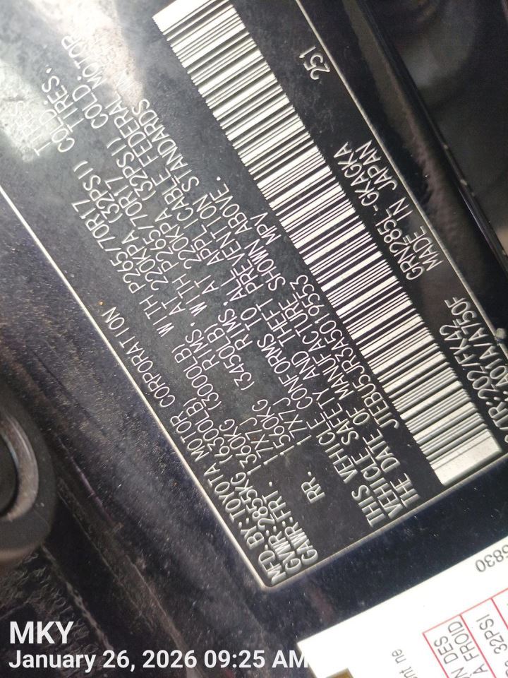 DASH WIRE HARNESS OEM 2012 TOYOTA 4 RUNNER 8214135P70 - Image 5