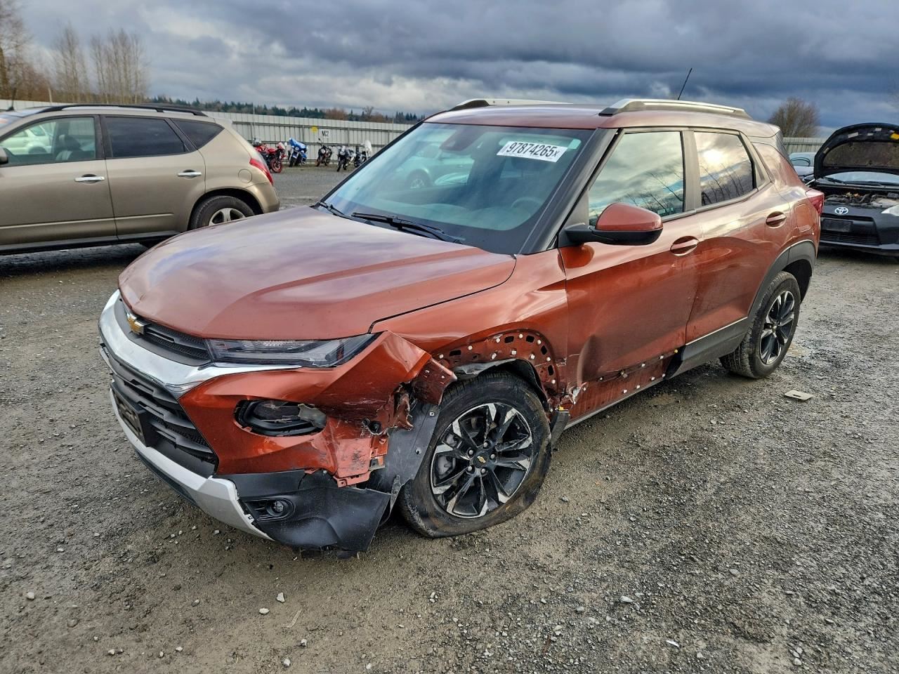 RIGHT ROOF LUGGAGE RACK OEM 2021 CHEVROLET TRAILBLAZ 42817332 - Image 2