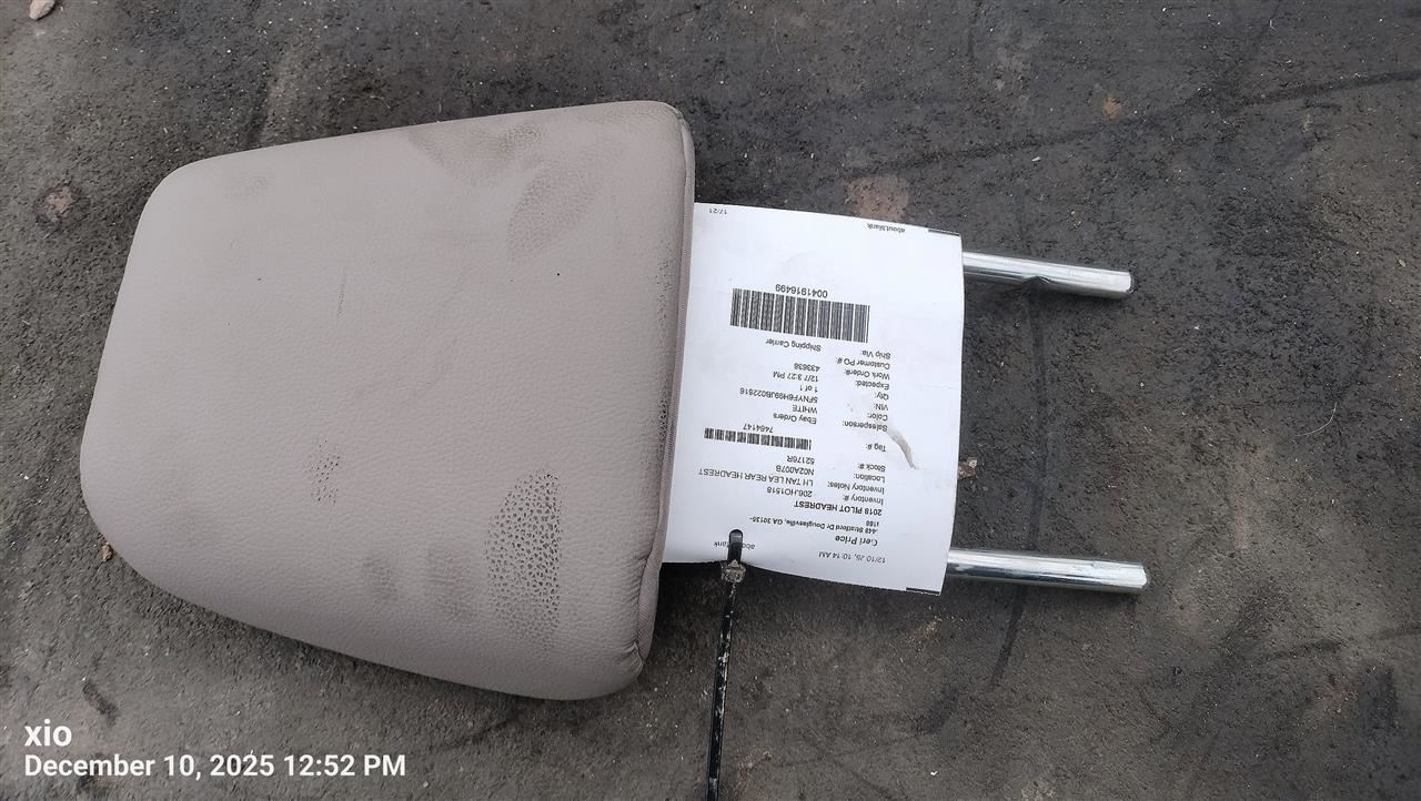 LEFT TAN REAR HEADREST OEM 2018 HONDA PILOT 81340TG7A41ZA - Image 1