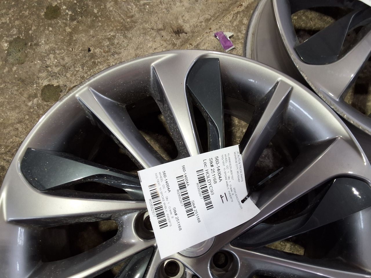 2020-2023 Buick Encore GX Wheel Rim 18x7-1/2 Aluminum 10 Spoke OPT