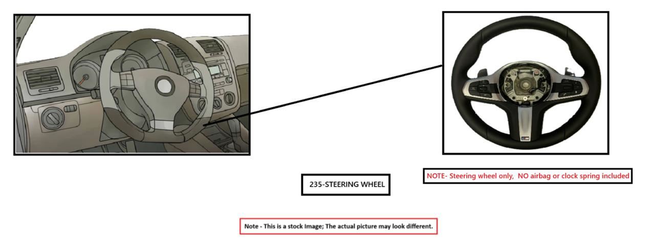 STEERING WHEEL ONLY OEM 2019 TOYOTA CAMRY 1YR WRNTY 4510006Q60C1 - Image 1