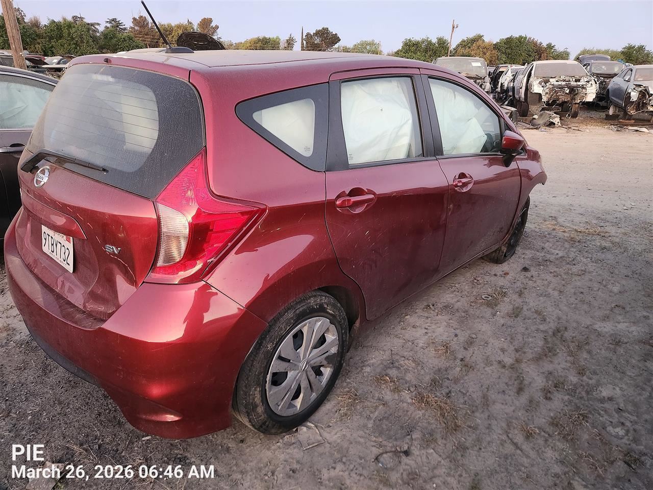 RIGHT BLK REAR HEADREST OEM 2019 NISSAN VERSA 864303VM1A - Image 5