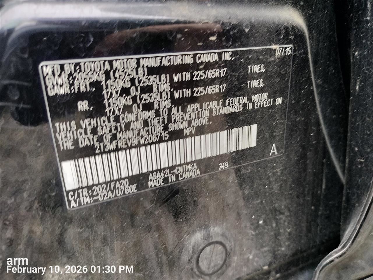 FRONT SUNROOF/MOONROOF MOTOR OEM 2018 TOYOTA RAV 4 1YR WRNTY 632600R030 - Image 2