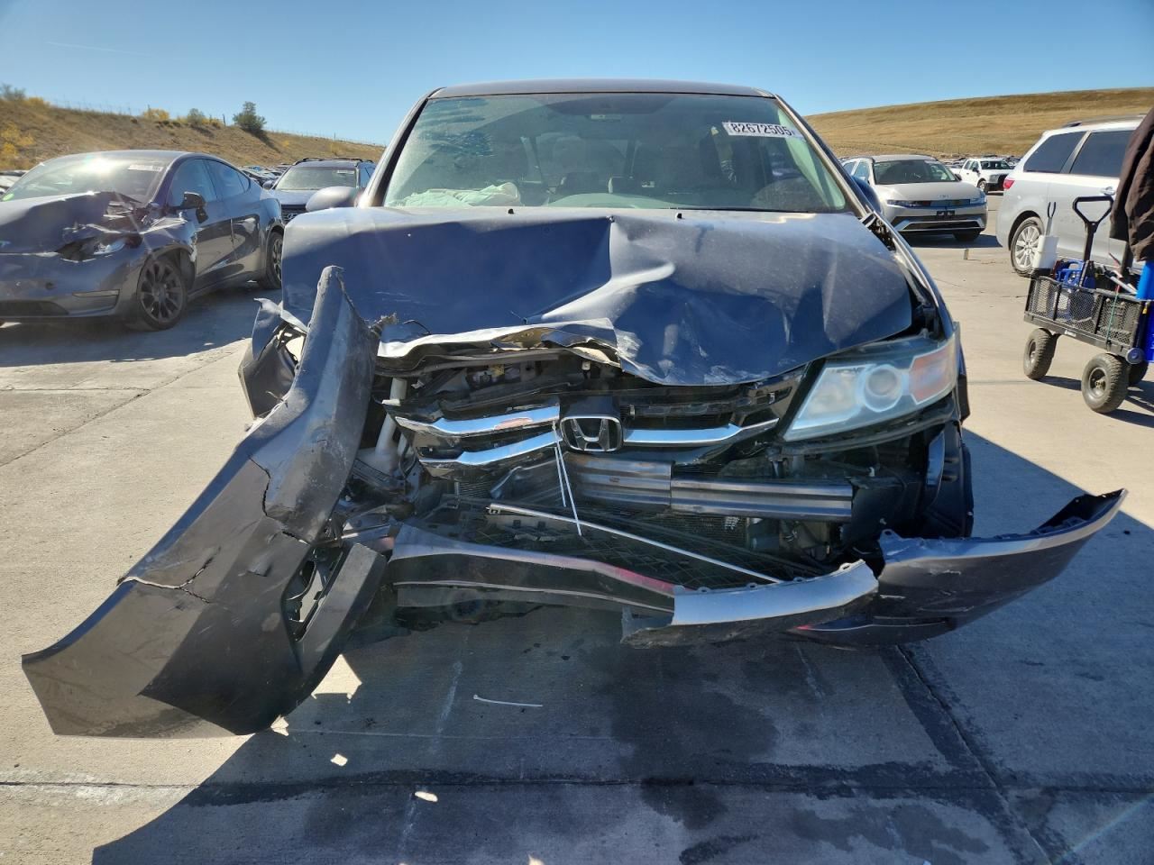 LEFT GRY THIRD SEAT SW/VAN OEM 2016 HONDA ODYSSEY - Image 5