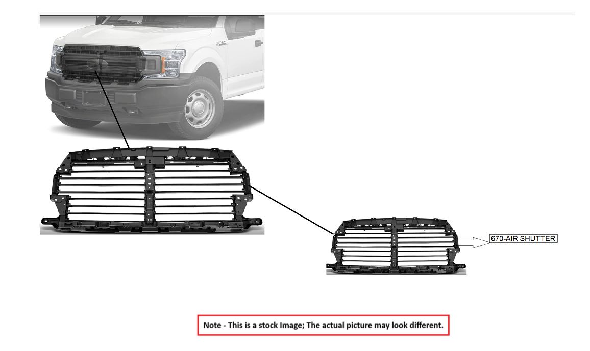 AIR SHUTTER OEM 2013 DODGE RAM1500 68192368AG - Image 1