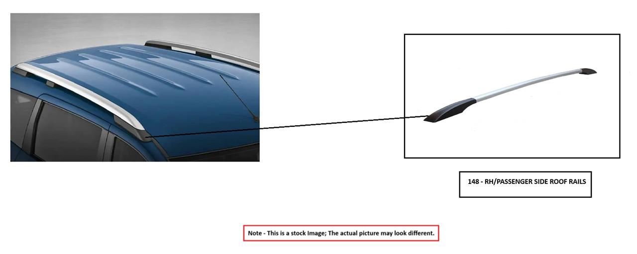 RIGHT ROOF LUGGAGE RACK OEM 2019 SUBARU CROSSTREK 91151FL001 - Image 1