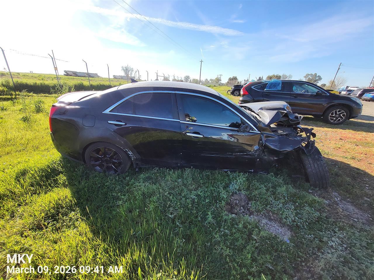LEFT BLK FRONT HEADREST OEM 2014 CADILLAC ATS 23224241 - Image 3