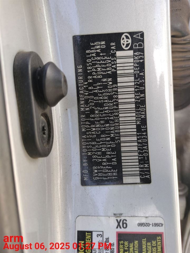 RIGHT FRONT LOCK ACTUATOR OEM 2024 TOYOTA COROLLA 1YR WRNTY 6903002370 - Image 1