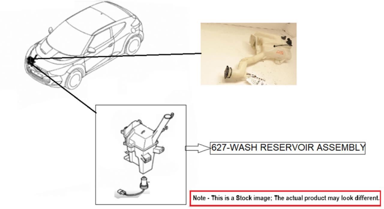 WASHER RESERVOIR ASSEMBLY OEM 18-22 TOYOTA C-HR - Image 1