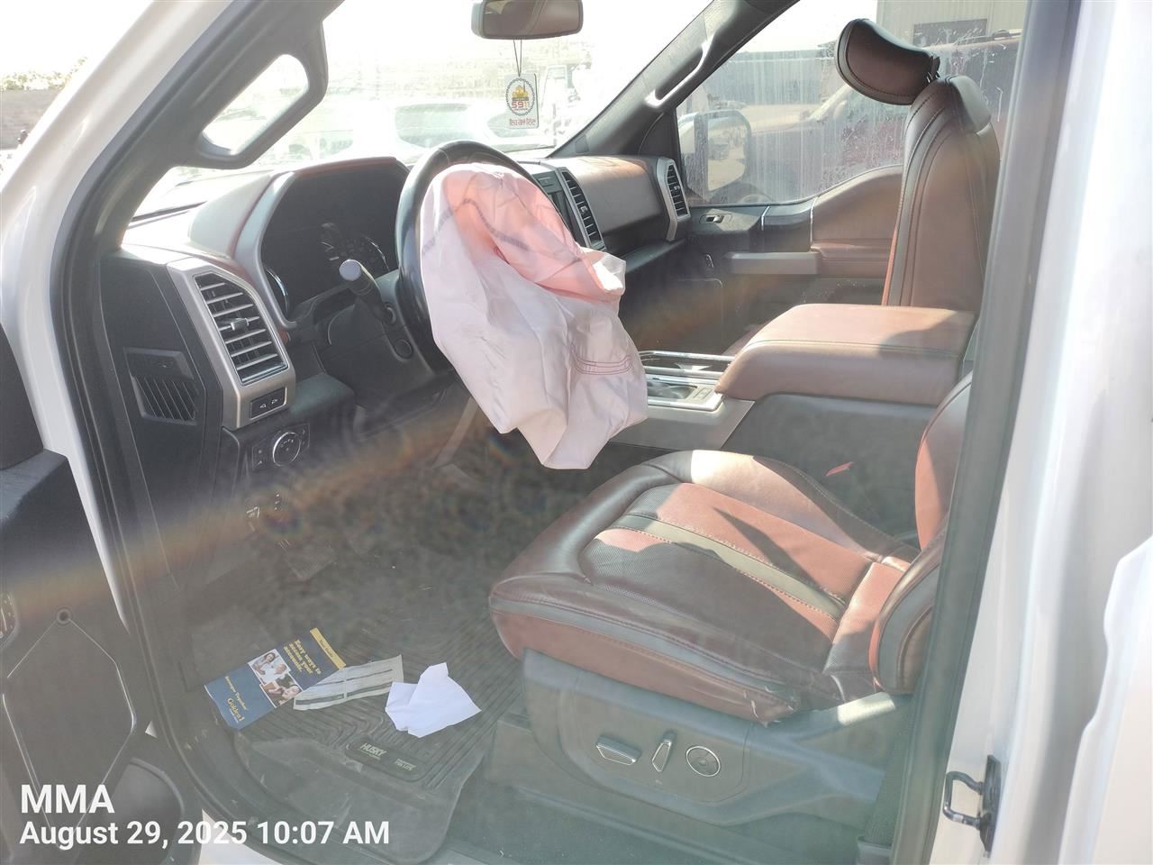 LEFT BWN REAR HEADREST OEM 2015 FORD F150 FU5Z78611A09AC - Image 3