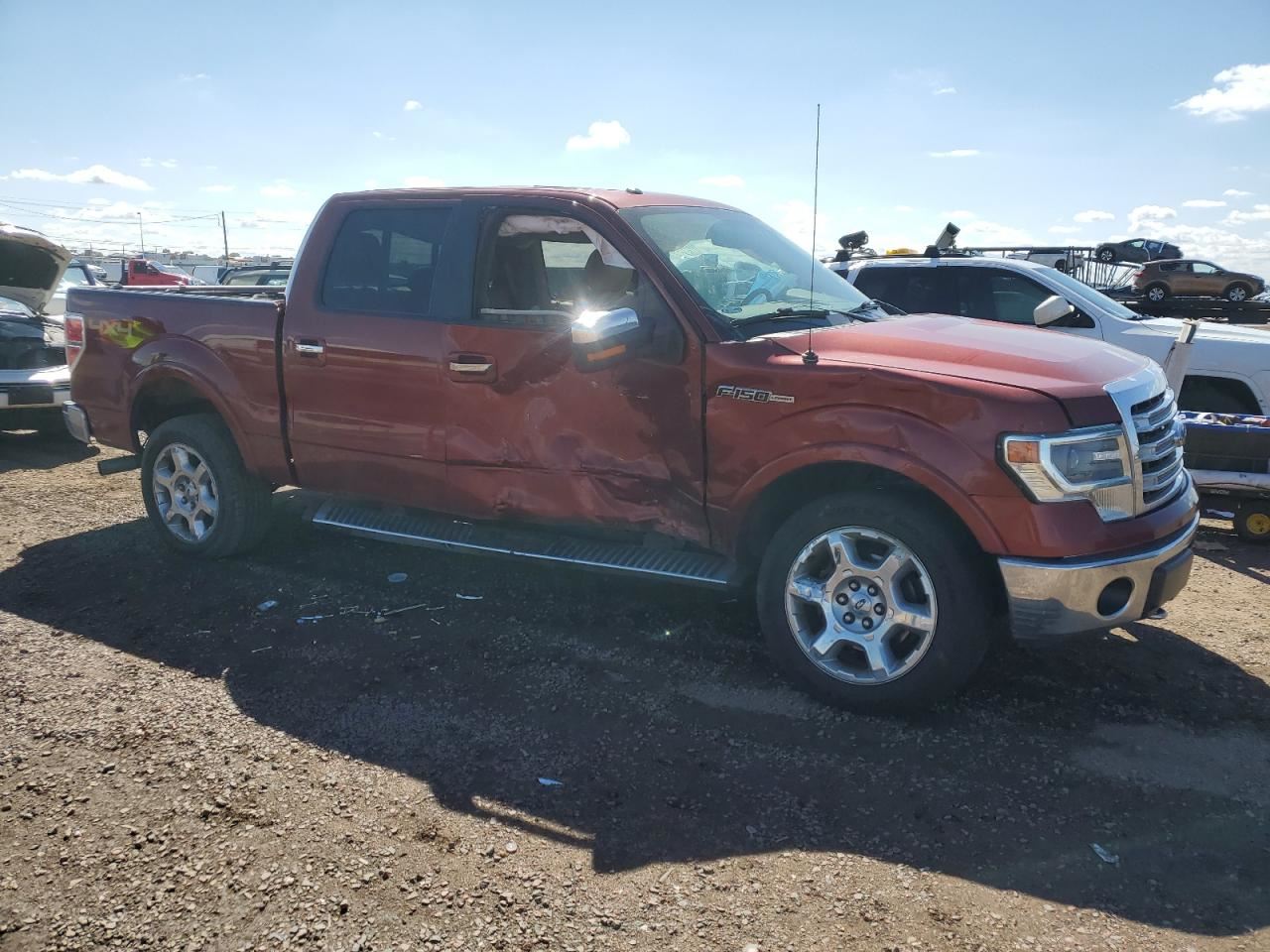 LEFT TAN REAR HEADREST OEM 2014 FORD F150 - Image 5