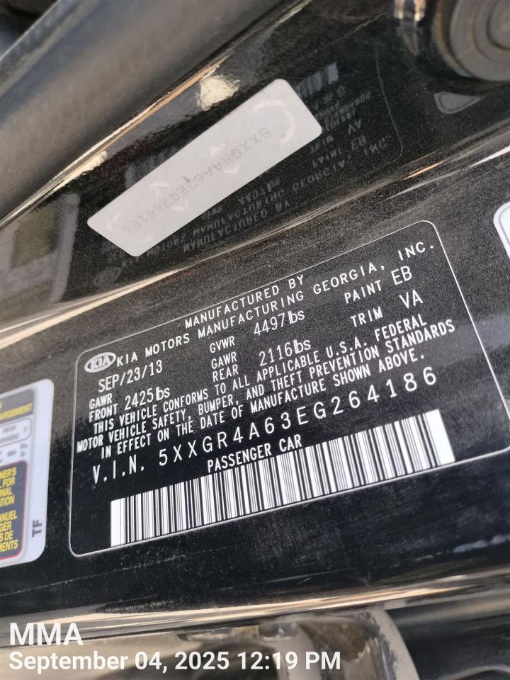 RIGHT FRONT WIPER ARM OEM 2014 KIA OPTIMAKIA - Image 1