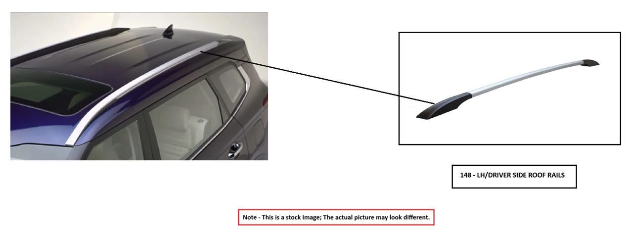 LEFT ROOF LUGGAGE RACK OEM 2022 HYUNDAI PALISADE 87270S8000XAA - Image 1