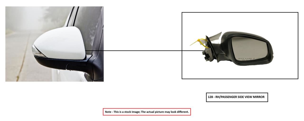 RIGHT BLK SIDE VIEW MIRROR OEM 95-99 TOYOTA TACOMA 1YR WRNTY 8791004030 - Image 1