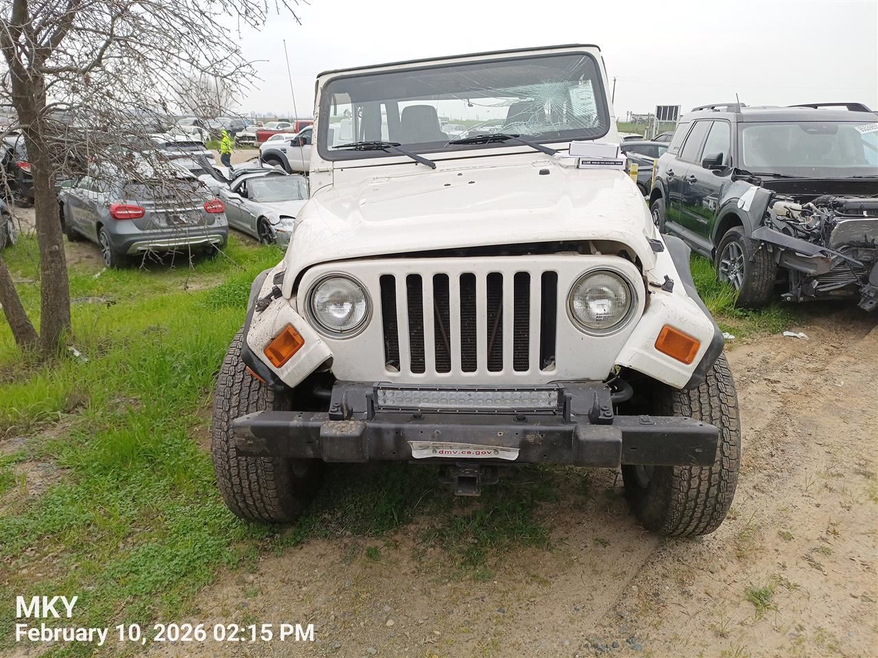 LEFT FOG LAMP OEM 01-06 JEEP WRANGLER 1YR WRNTY - Image 2