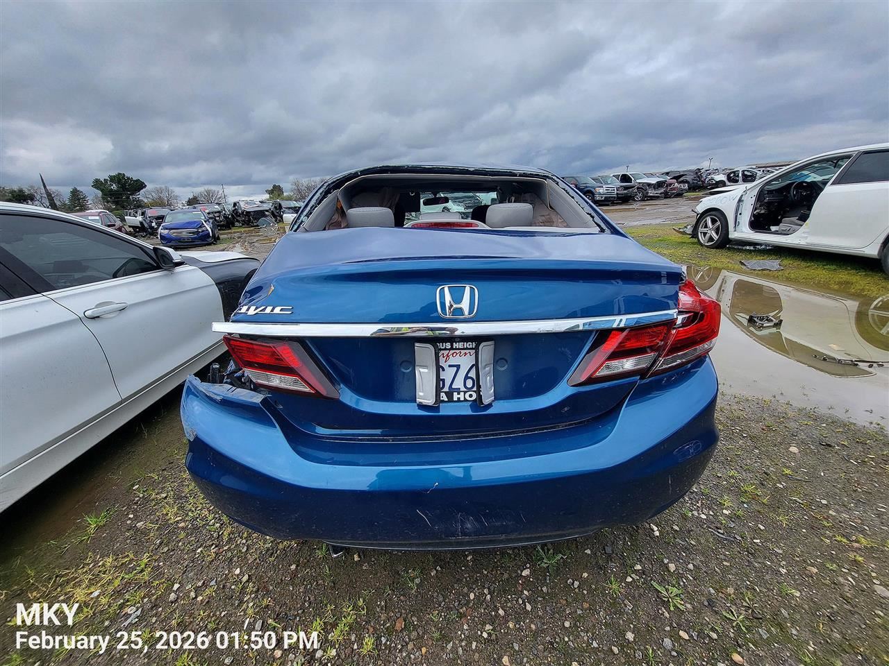 SPEEDOMETER INSTRUMENT CLUSTER OEM 12-15 HONDA CIVIC 1YR WRNTY - Image 2