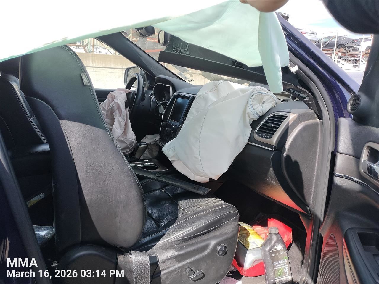 RIGHT BLK FRONT HEADREST OEM 2017 JEEP GRANDCHER 5PP26DX9AA - Image 4