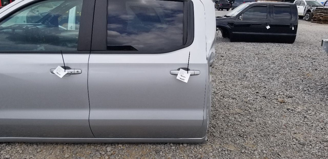 22 CHEVY SILVERADO 1500 LT DOOR REAR LEFT DRIVER SILVER CREW CAB