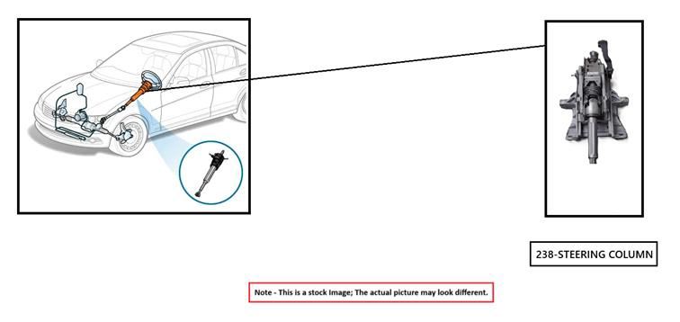 STEERING COLUMN OEM 12-17 TOYOTA CAMRY 1YR WRNTY - Image 1