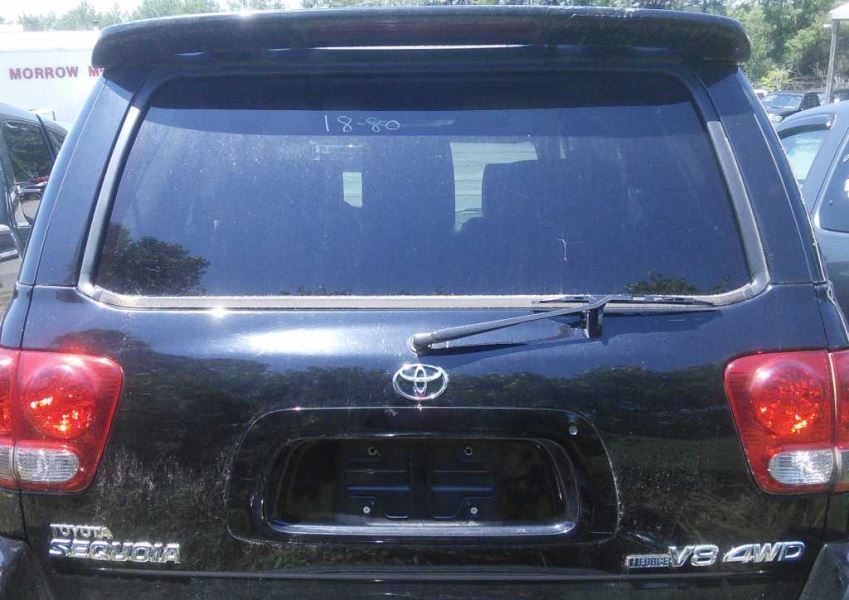 Used 2005 Toyota Sequoia Rear Body Decklid Tailgate Spoiler Parts