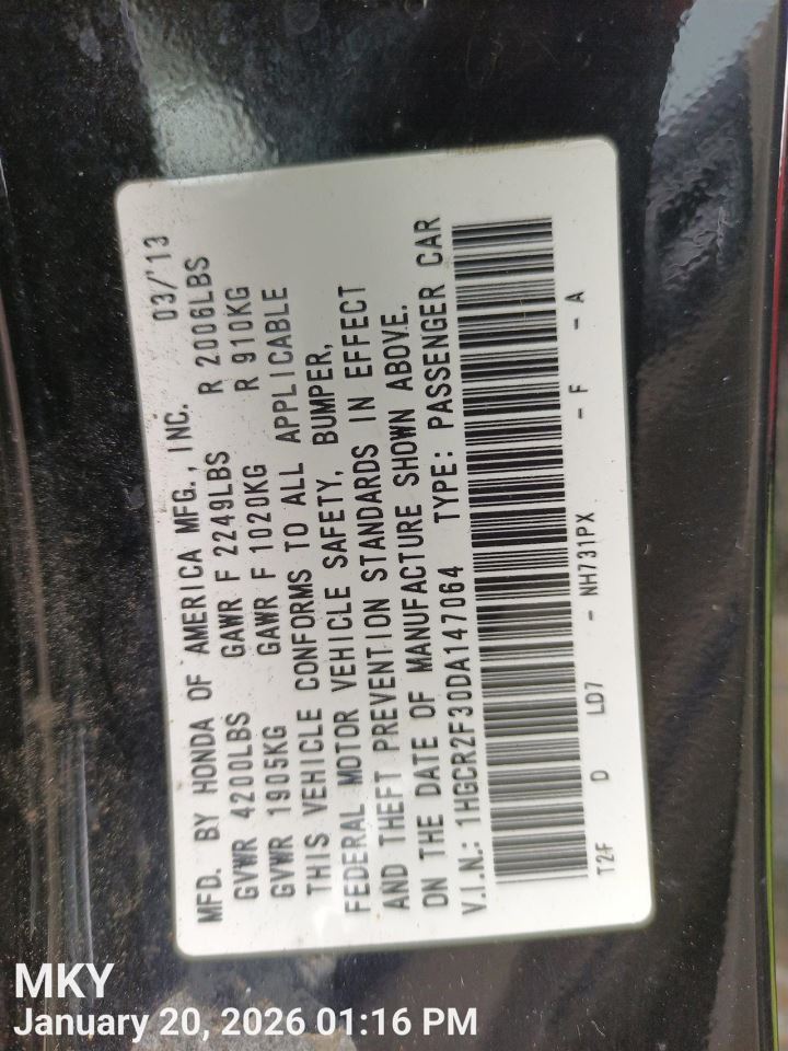 FRONT WIPER MOTOR OEM 13-17 HONDA ACCORD 1YR WRNTY 76505T2FA01 - Image 5