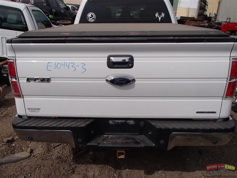  used-auto-parts 2013 ford-truck ford-f150-pickup rear-body 190-bumper-assembly--rear 190-02087e--styleside---tow-package--w-o-heavy-duty-payload-package;-park-assist--chromed part-1577594-1865-1