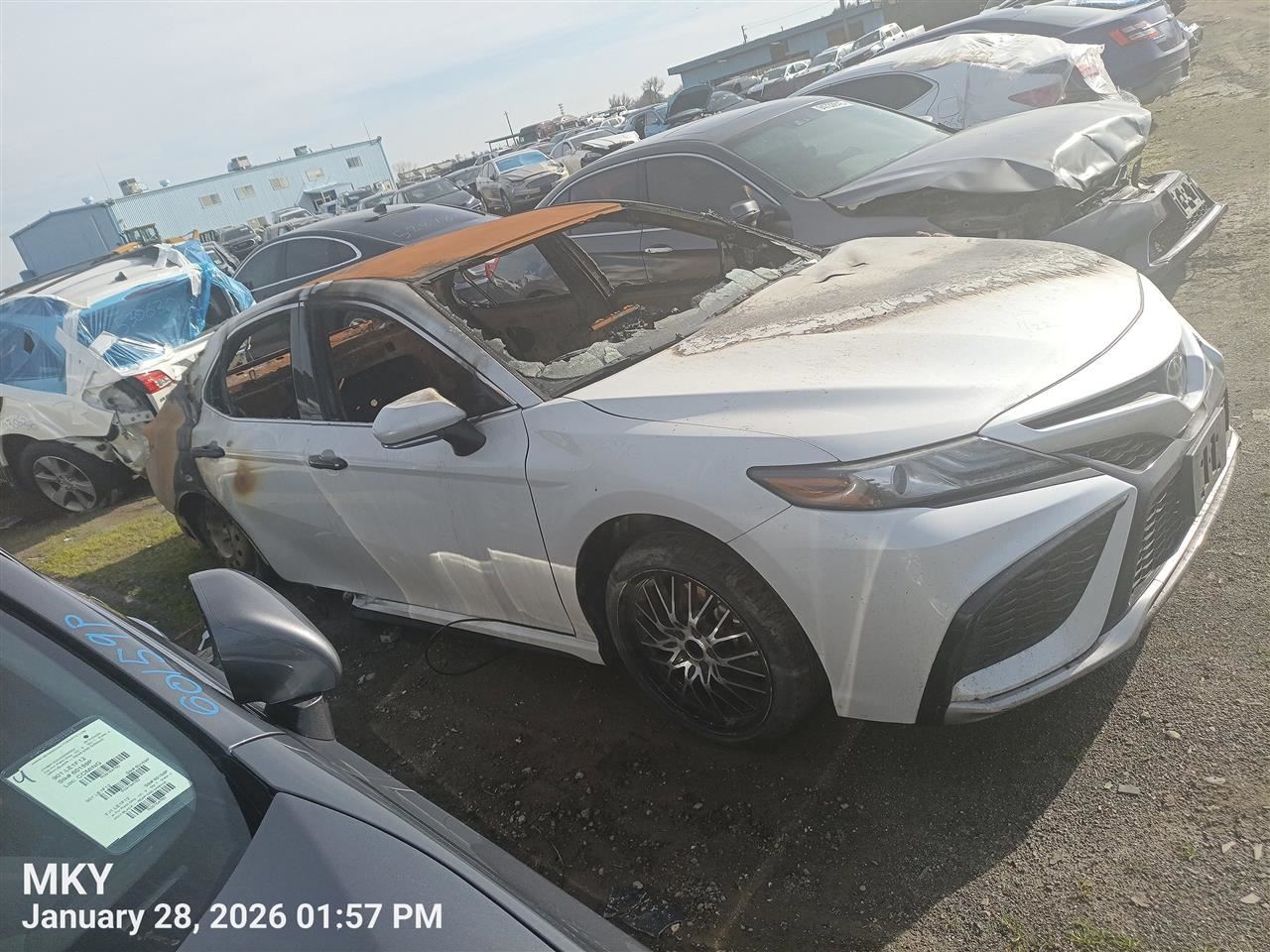 RIGHT FRONT PLASTIC INNER FENDER OEM 2022 TOYOTA CAMRY 5380506261 - Image 5