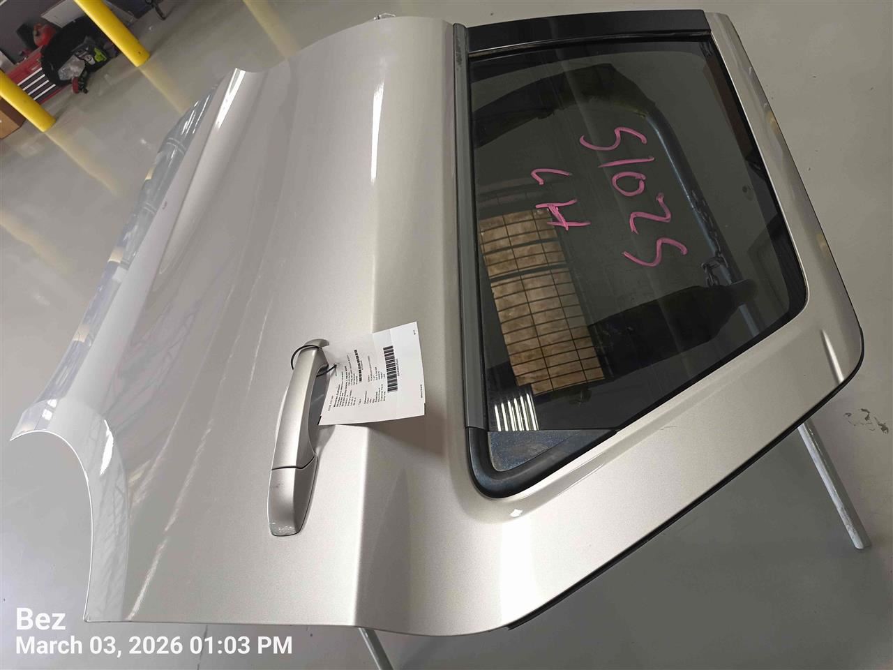 LEFT GRY REAR DOOR ASSEMBLY OEM 11-25 DODGE DURANGO - Image 4