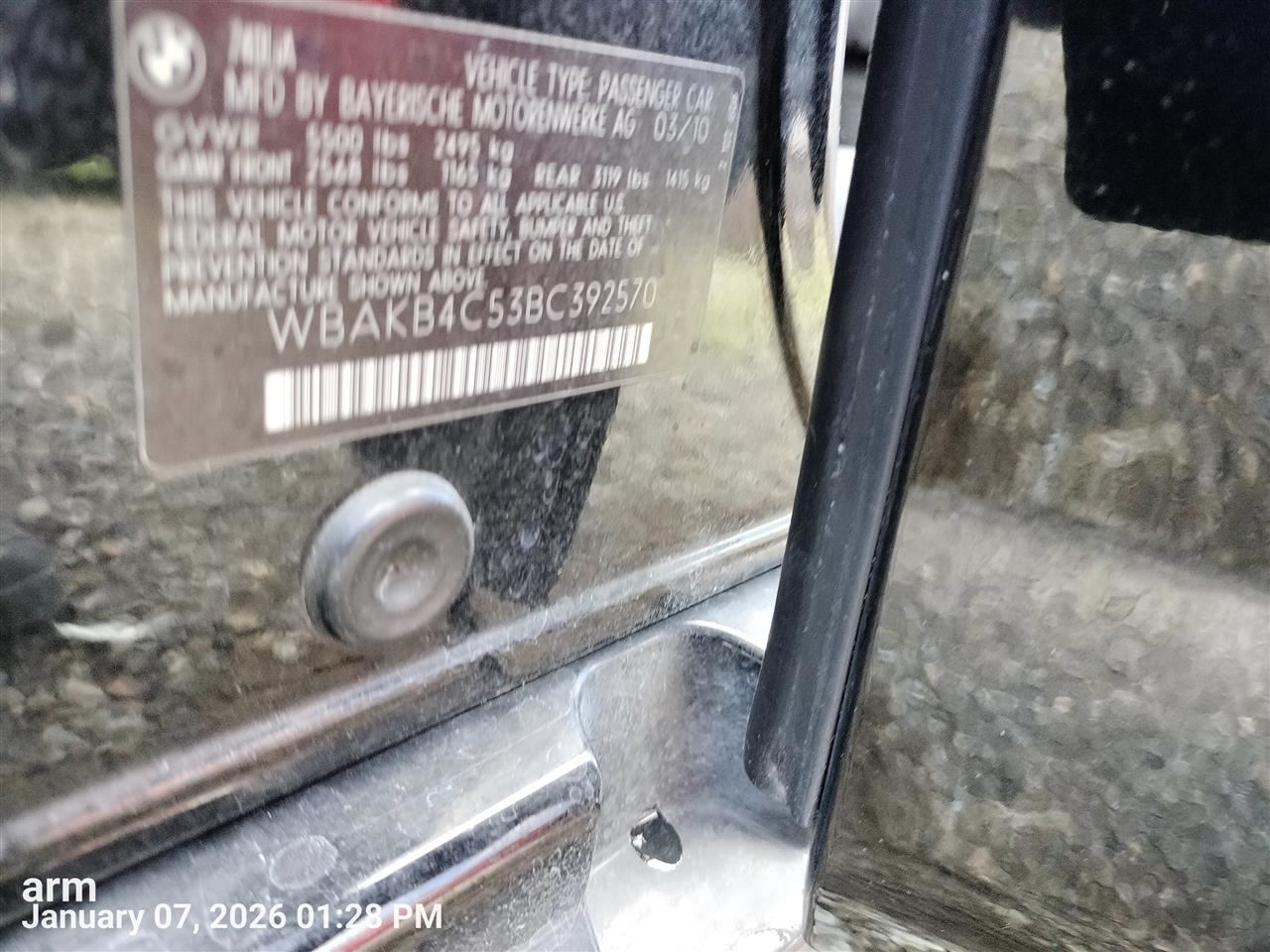 FRONT SUNROOF/MOONROOF MOTOR OEM 2011 BMW 740IL 1YR WRNTY - Image 2