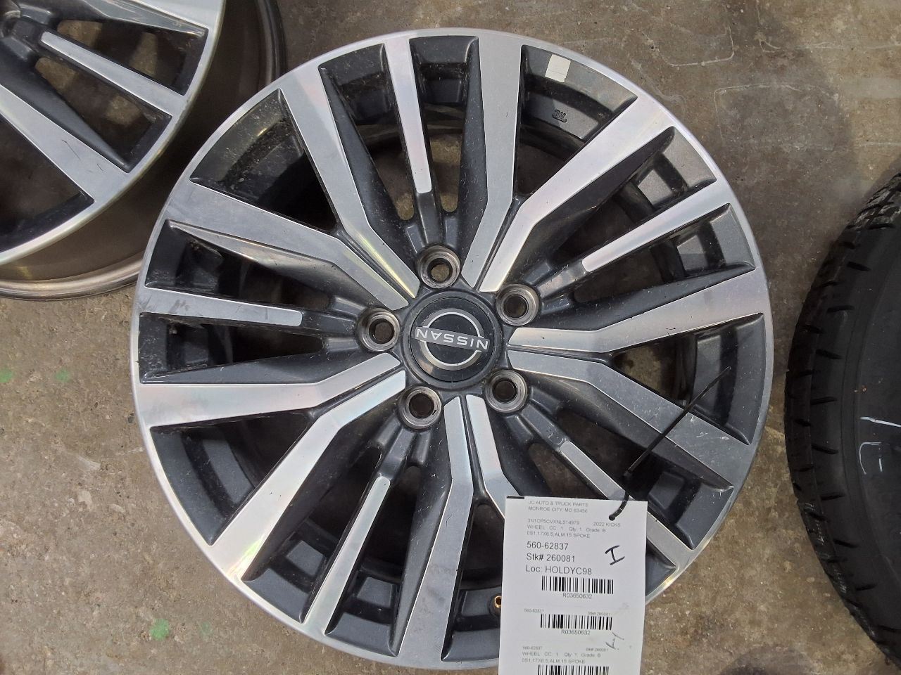 2021-2025 Nissan KICKS Wheel Rim 17x6-1/2 Alloy 15 Spoke | eBay