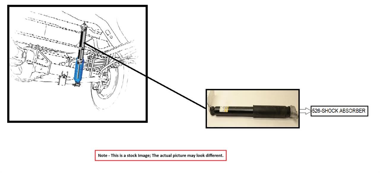 LEFT REAR SHOCK ABSORBER OEM 2017 LINCOLN MKC - Image 1