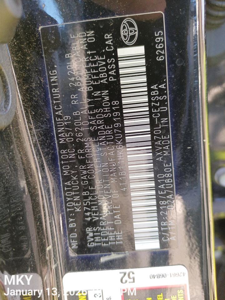 RIGHT REAR LOWER CONTROL ARM OEM 18-25 TOYOTA CAMRY - Image 5