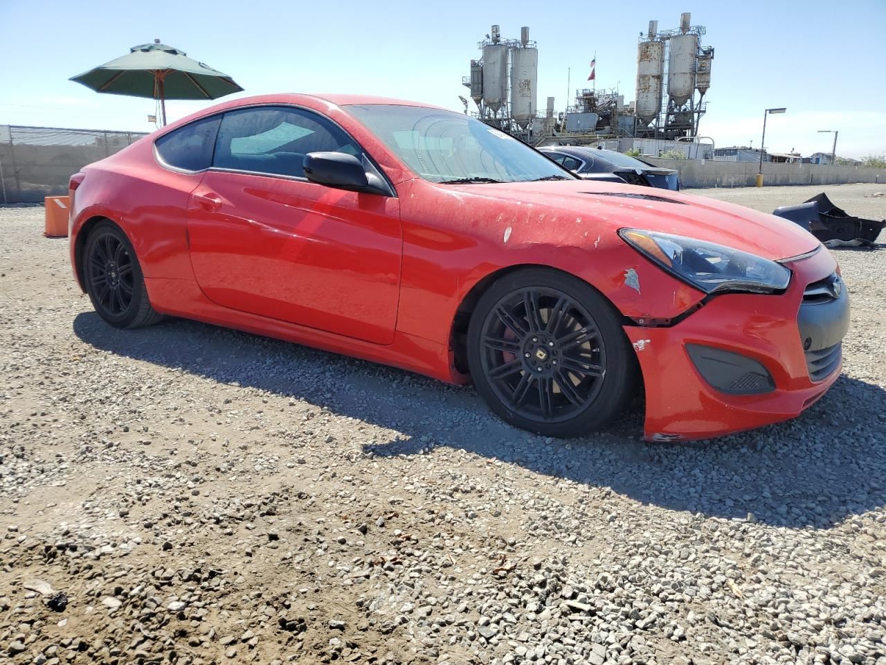 RED REAR BUMPER ASSEMBLY OEM 09-16 HYUNDAI GENESIS - Image 4