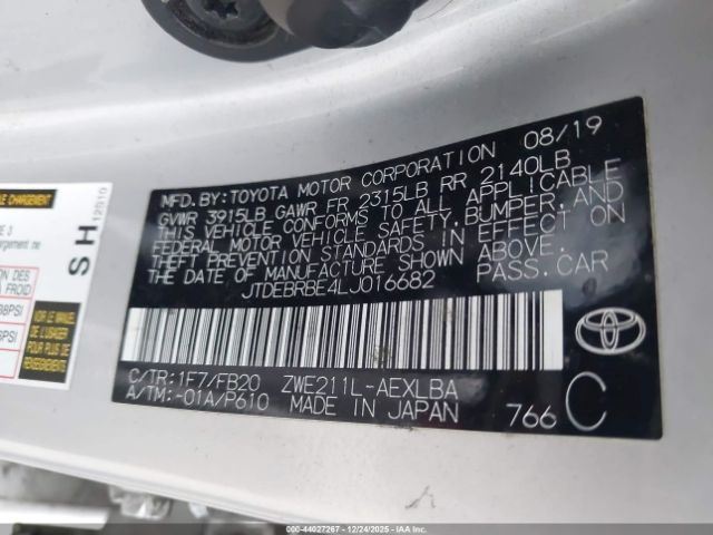 RIGHT REAR LOWER CONTROL ARM OEM 19-25 TOYOTA COROLLA - Image 3