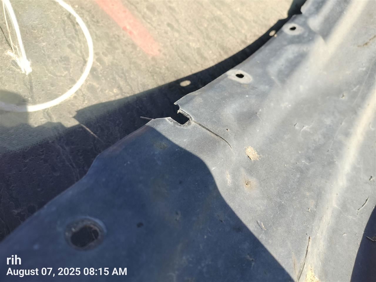 RIGHT FRONT PLASTIC INNER FENDER OEM 2013 LEXUS ES300H 53875-33200 - Image 4