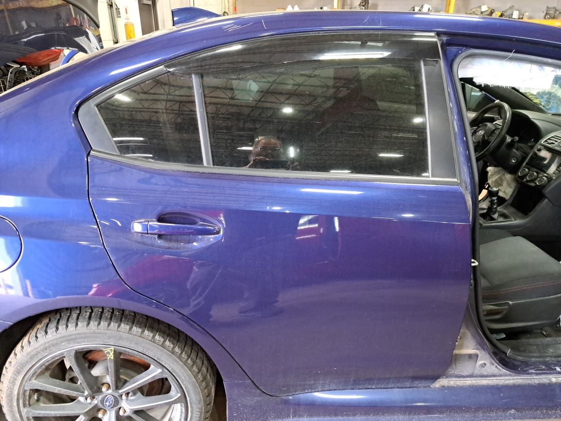 2018 Wrx Right Passenger Side Rear Door Assembly Color: Blue K3x