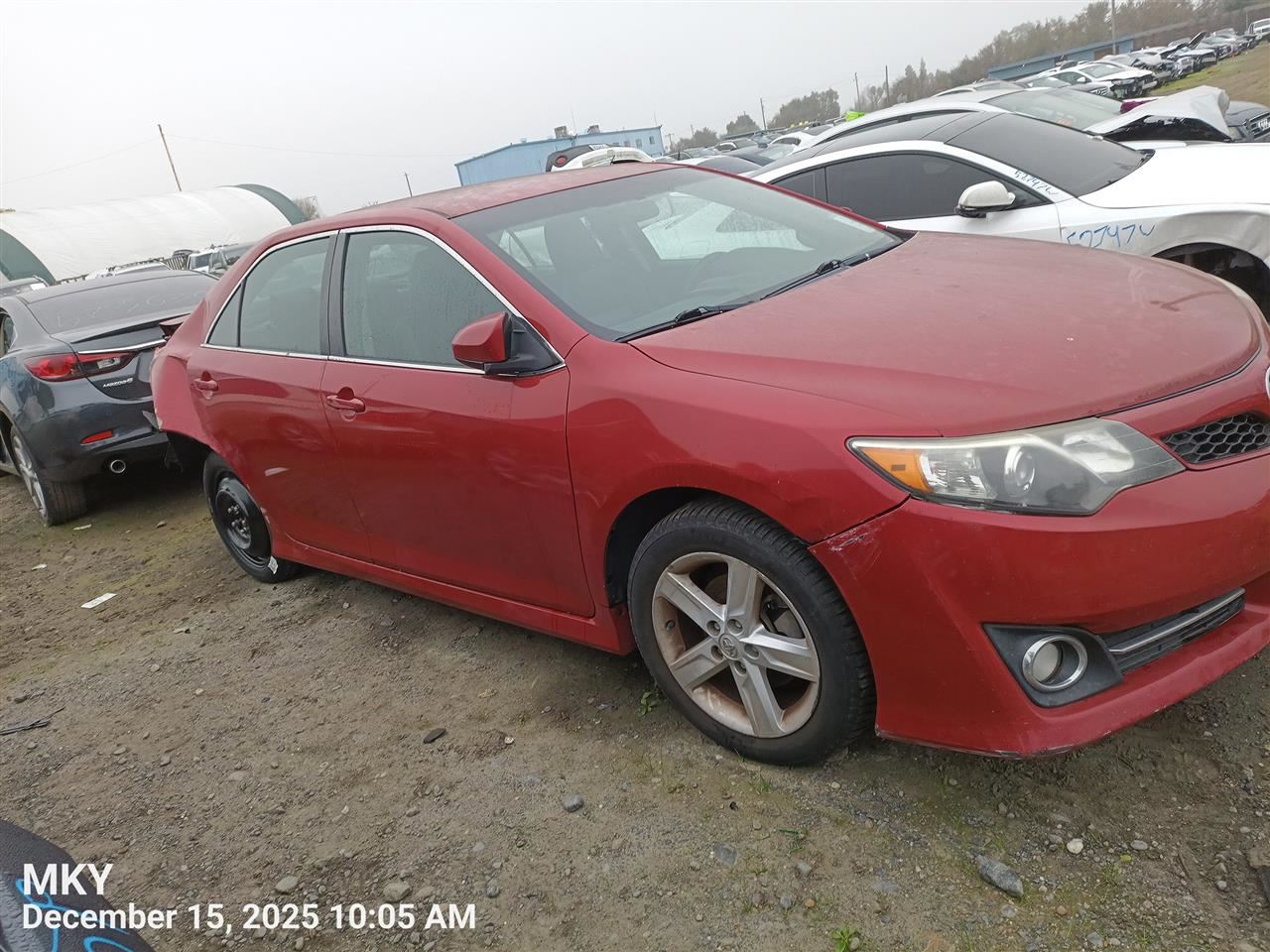RIGHT RED SIDE VIEW MIRROR OEM 12-14 TOYOTA CAMRY 1YR WRNTY - Image 4