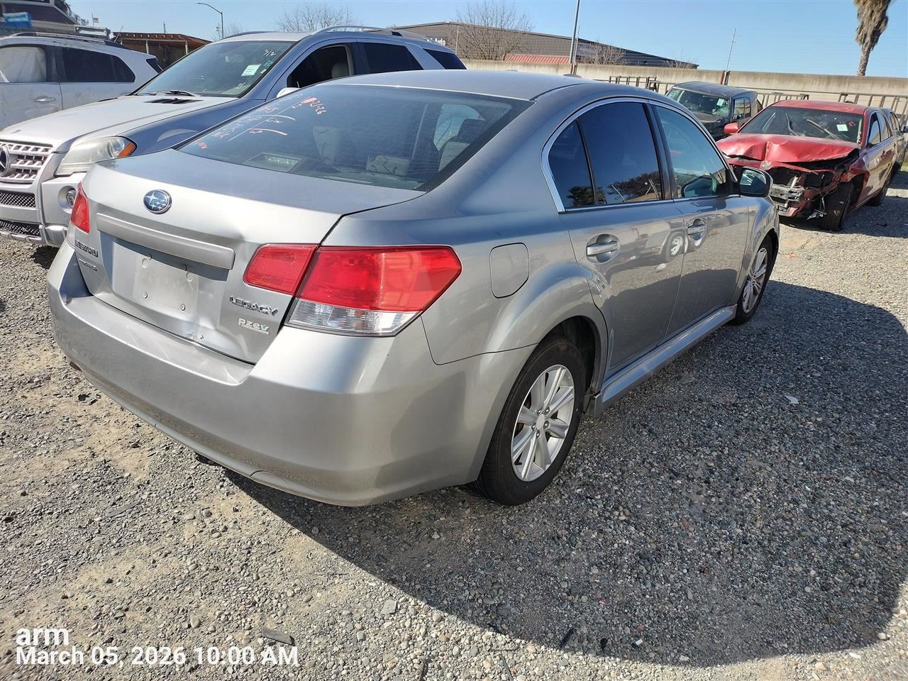 BLK REAR HEADREST OEM 2012 SUBARU LEGACY 64261AJ10AVH - Image 5