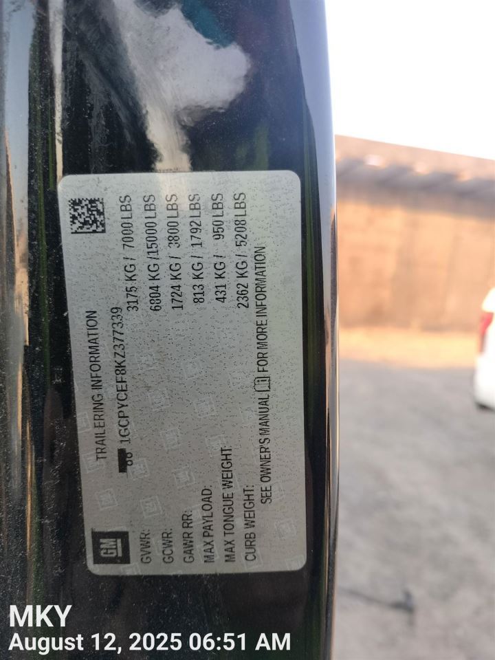 RIGHT BLK REAR HEADREST OEM 2022 CHEVROLET SILVRDO15 84841821 - Image 2