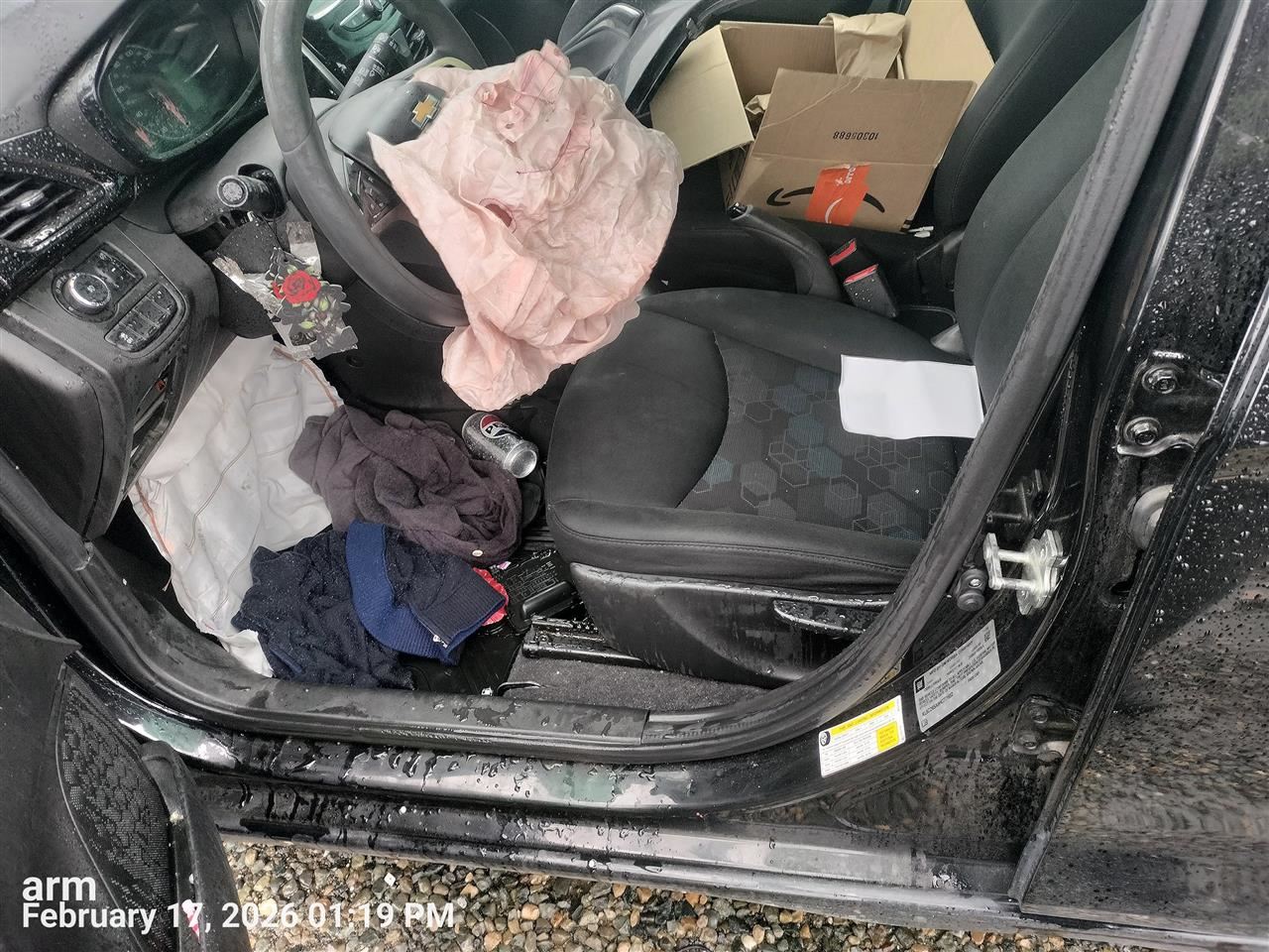 LEFT BLK FRONT HEADREST OEM 2017 CHEVROLET SPARK 42768094 - Image 3